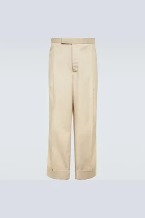 Thom Browne Pantalon droit en coton mélangé