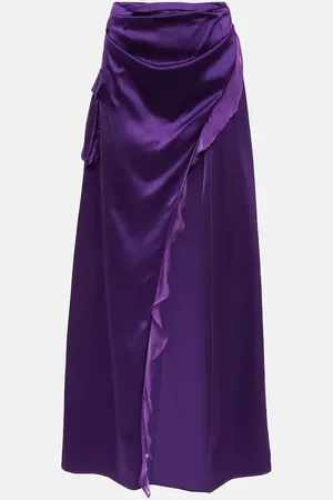 Didu Jupe longue asymétrique en soie