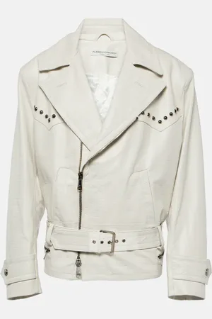 Alessandra Rich Veste en cuir embossé