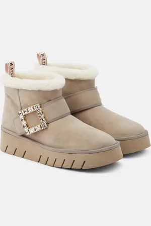 Roger Vivier Bottines Viv’ Winter en daim