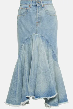 Vetements Jupe midi en jean
