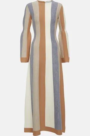 GABRIELA HEARST Robe longue Quinlan en laine et cachemire