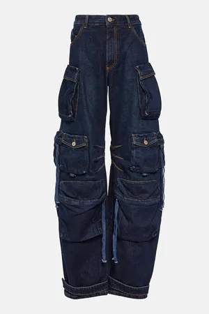 The Attico Pantalon cargo Fern en jean