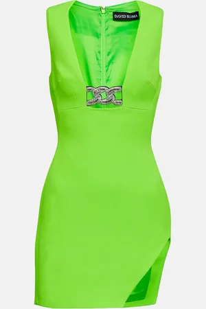 DAVID KOMA Robe asymétrique à ornements