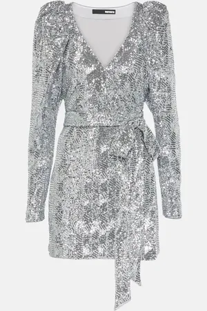 ROTATE Robe portefeuille à sequins
