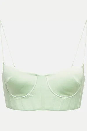 ALEX PERRY Brassière Hart en crêpe de satin