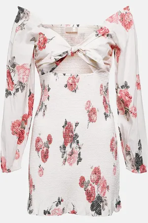 LOVESHACKFANCY Robe Kyndra en coton à fleurs