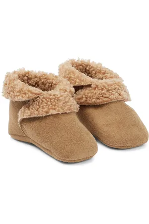 Il gufo Bébé – Chaussons en shearling synthétique