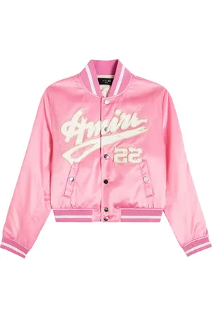 AMIRI Veste bomber en satin à logo