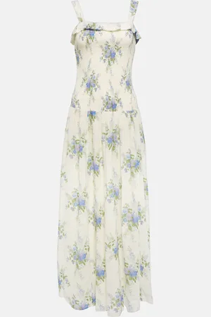 LOVESHACKFANCY Robe longue Bello en coton