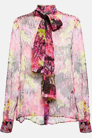 VERSACE Blouse imprimée en soie