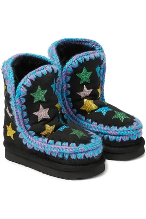Mou Bottines imprimées en daim