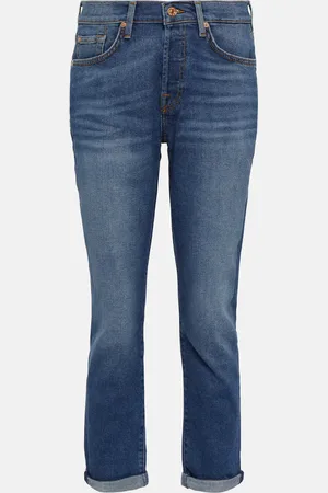 7 for all Mankind Jean slim Josefina à taille mi-haute