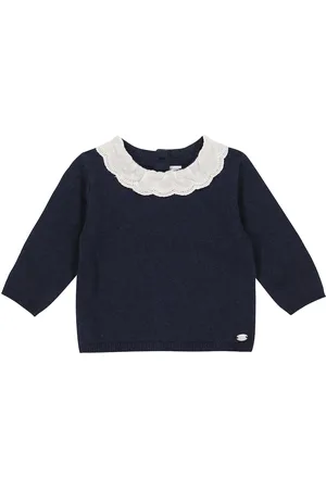 Tartine Et Chocolat Bébé – Pull en laine et dentelle