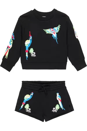 Stella McCartney Ensemble sweat-shirt et short imprimés en coton