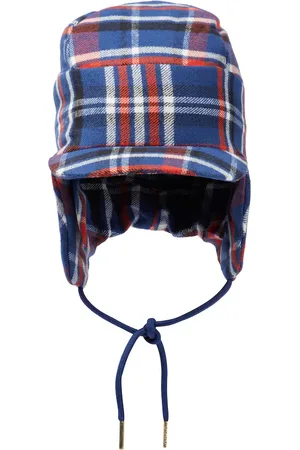 Mini Rodini Casquette en coton à carreaux