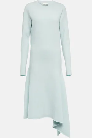Jil Sander Robe midi en laine