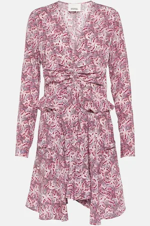 Isabel Marant Robe Usmara imprimée en soie mélangée