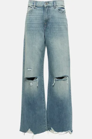 7 for all Mankind Jean ample Scout à taille haute