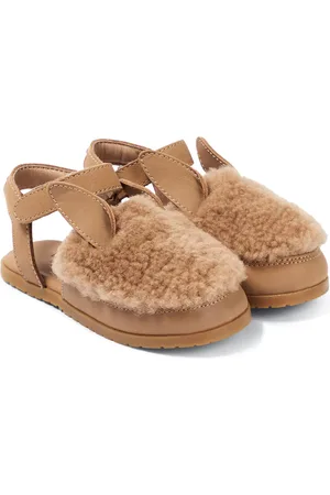 Donsje Sandales Els en cuir et shearling