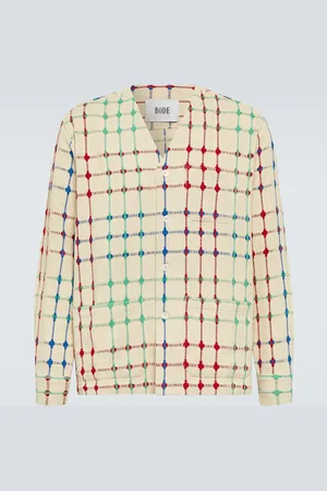 BODE Veste en coton Dobby Weave