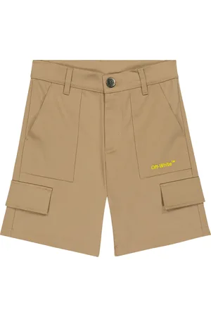 OFF-WHITE Short cargo Helvetica en coton