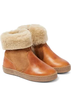 PèPè PèPè Bottines en cuir et shearling