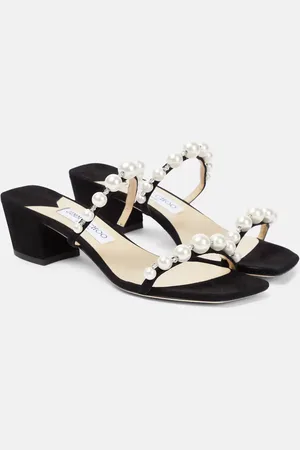 Jimmy Choo Mules Amara 45 en daim à ornements