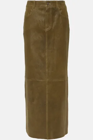 Stouls Jupe midi Beth en cuir