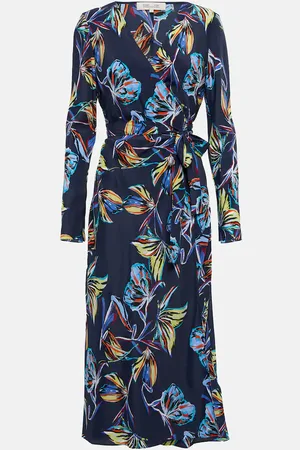 Diane von Furstenberg Robe portefeuille Tilly imprimée en soie mélangée