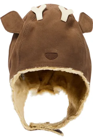 Donsje Chapeau Kapi Stag en fourrure synthétique et cuir