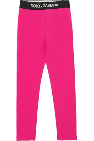 Dolce & Gabbana Legging en coton mélangé à logo
