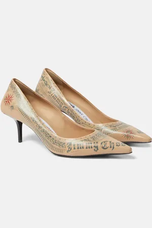 Jimmy Choo X Jean Paul Gaultier – Escarpins Tattoo en cuir