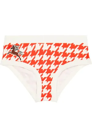 Mini Rodini Culotte de bikini brodée à carreaux pied-de-poule