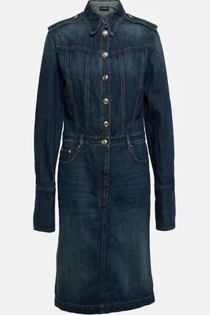 Sportmax Robe midi en jean