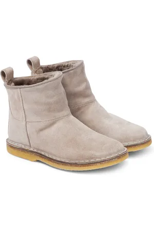PèPè PèPè Bottes Otter en daim et shearling