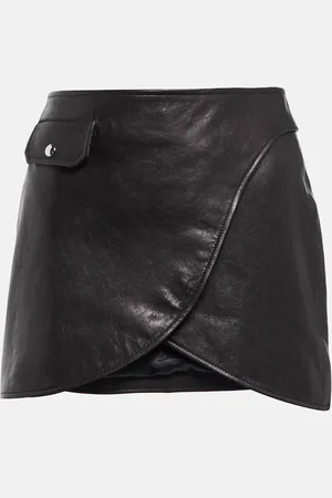 Khaite Mini-jupe Otis en cuir