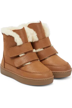 Donsje Bottes Clenn en cuir et shearling