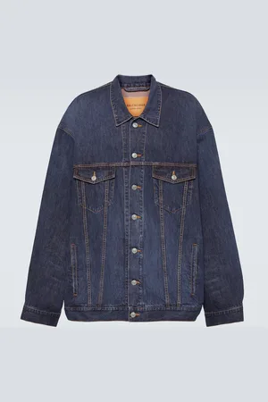 Balenciaga Veste oversize en denim et soie