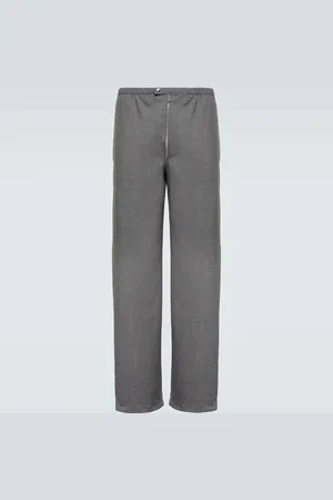 Prada Pantalon droit en laine vierge