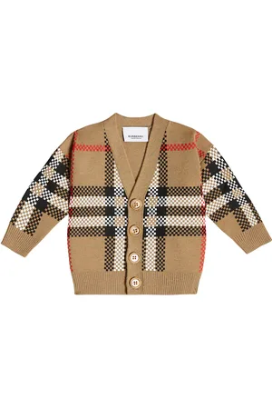 Burberry Bébé – Cardigan Vintage Check en laine mélangée