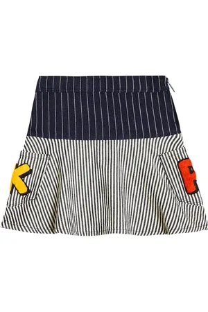 Kenzo Jupe rayée en coton