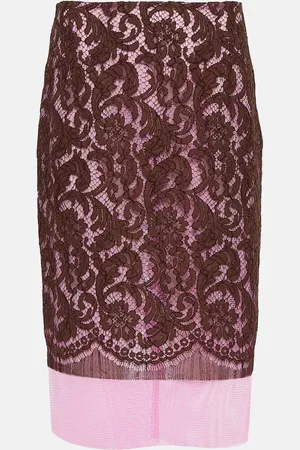 DRIES VAN NOTEN Jupe midi Slacy en dentelle