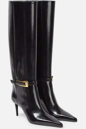 Saint Laurent Bottes Lee en cuir verni