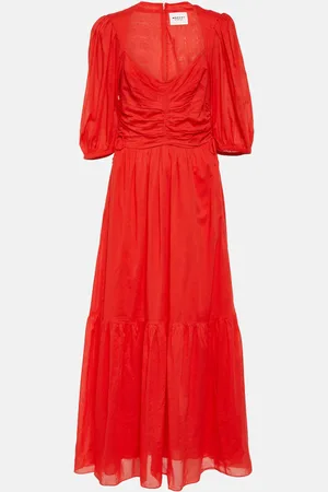 Marant Etoile Robe longue Leoniza en coton