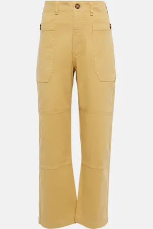 Frame Pantalon cargo raccourci à taille haute