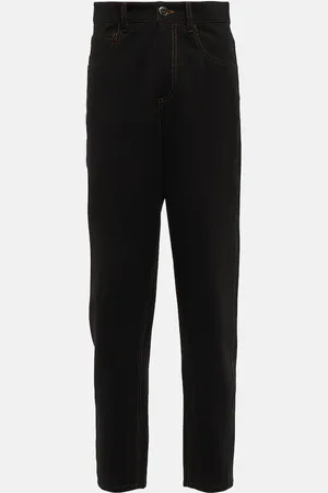 Brunello Cucinelli Pantalon droit à taille haute