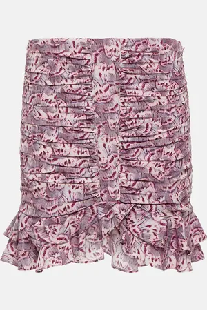 Isabel Marant Mini-jupe Milendi en soie mélangée