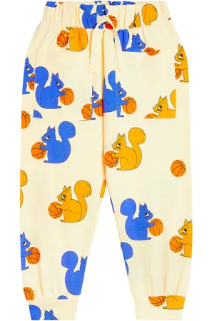 Mini Rodini Pantalon de survêtement Squirrels en coton