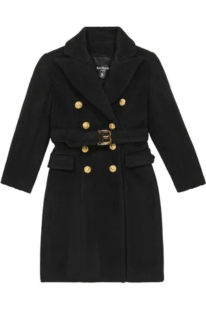 Balmain Manteau en laine et mohair